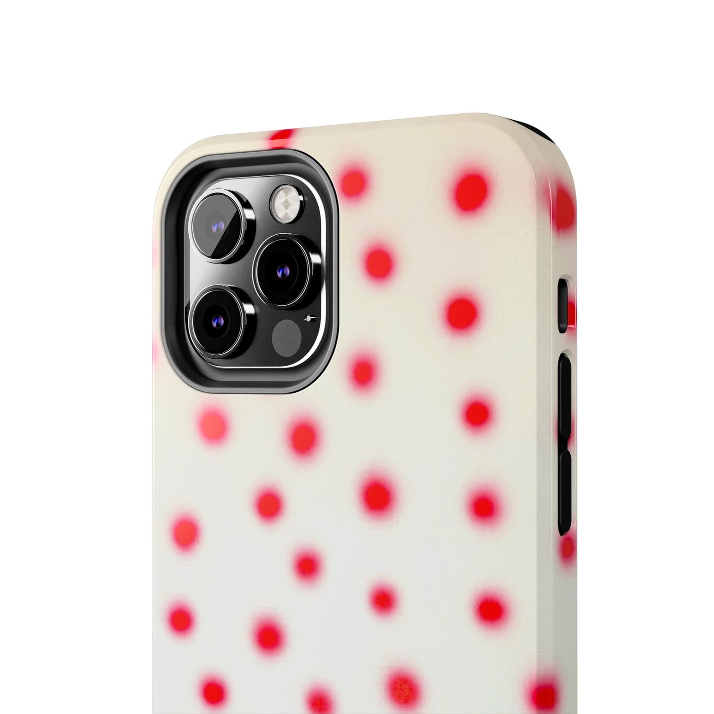 "vanilla cherry polka dot" airbrush iPhone case
