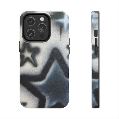 "black & white stars" airbrush iPhone case