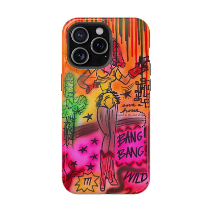 MagSafe "wild, wild west" airbrush iPhone case