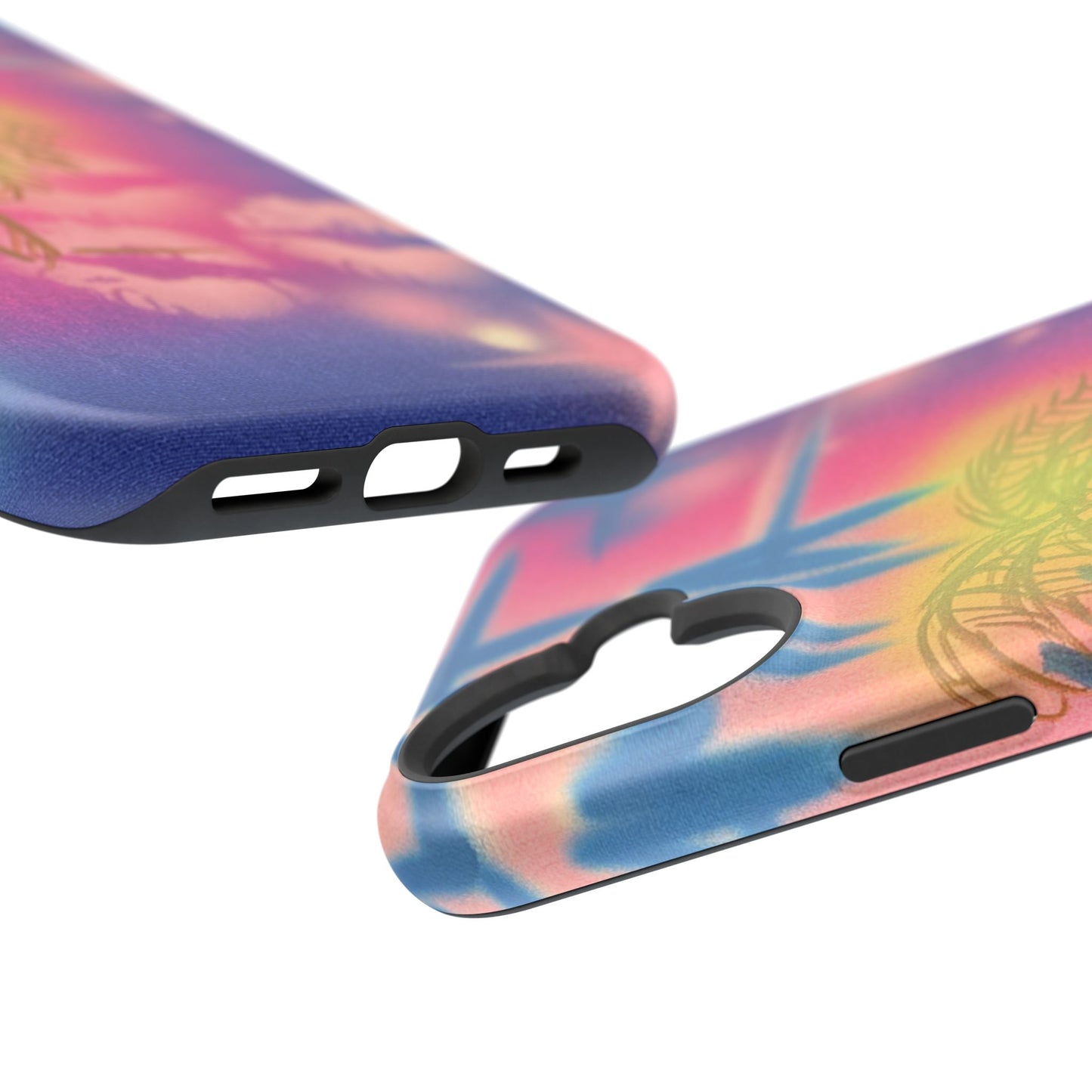 MagSafe "glowy night" airbrush iPhone case