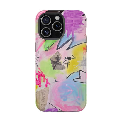MagSafe "pastel static" airbrush iPhone case