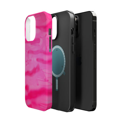 MagSafe "pink camo" airbrush iPhone case