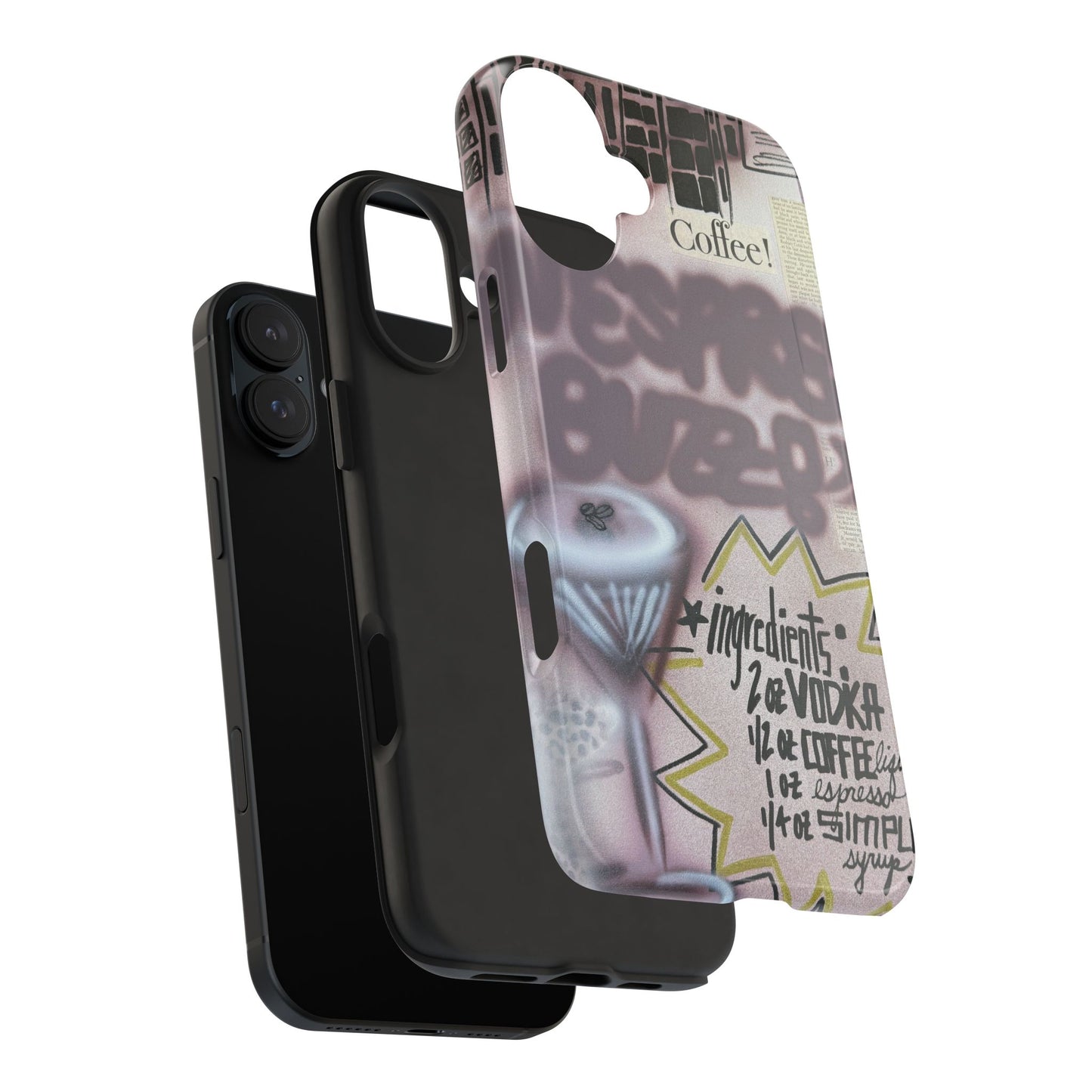 "espresso martini" airbrush iPhone case