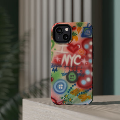 MagSafe "i <3 NYC" airbrush iPhone case