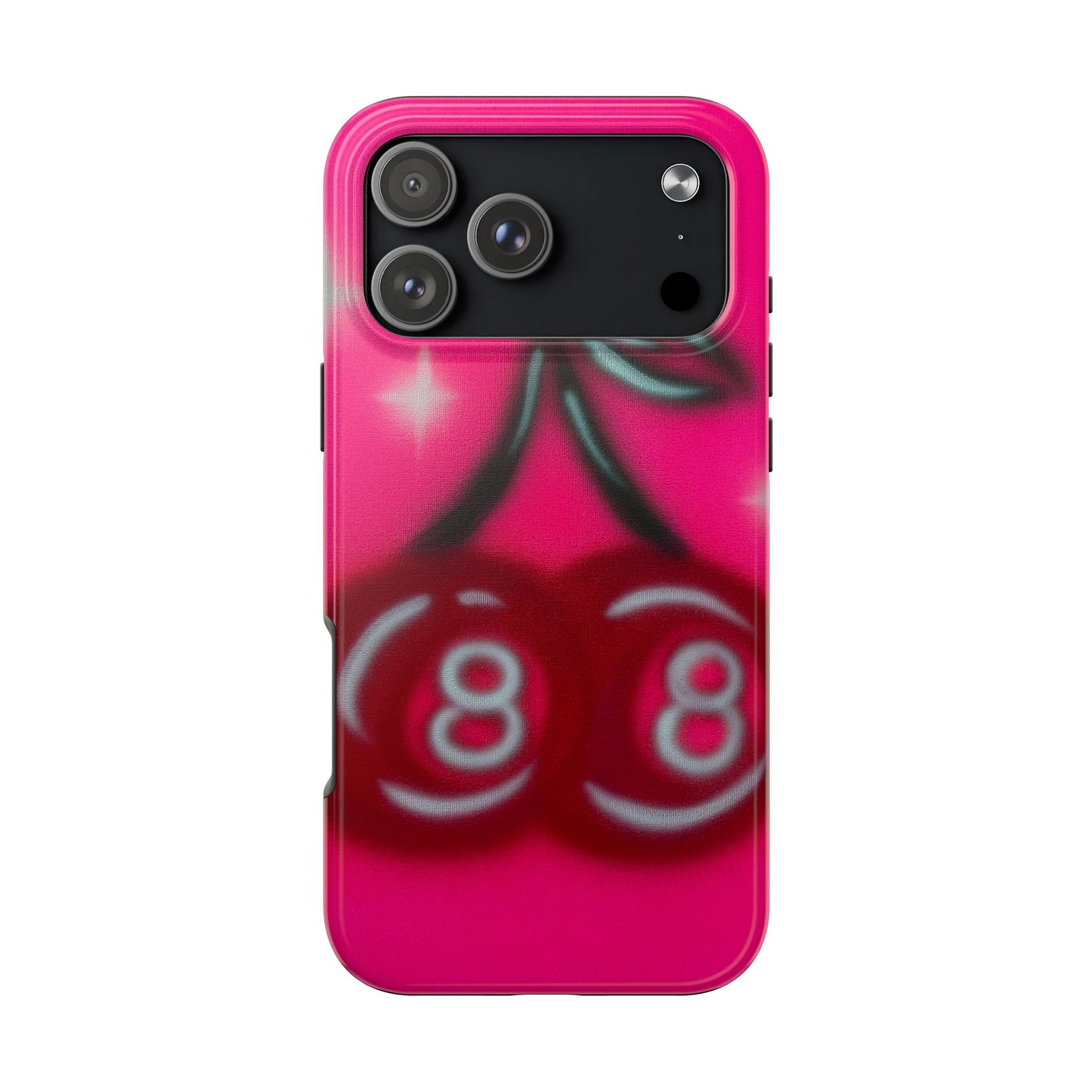 "cherry 8ball" airbrush iPhone case