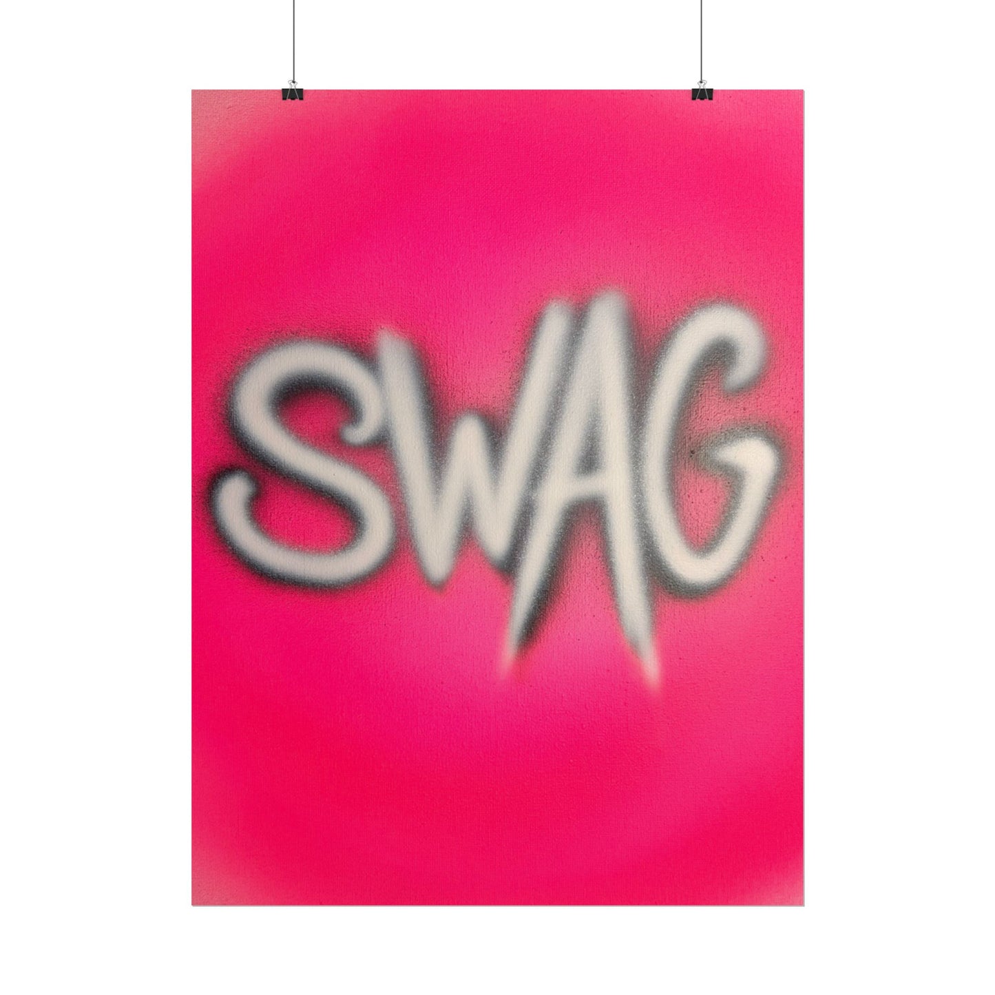 "SWAG" airbrush rolled print