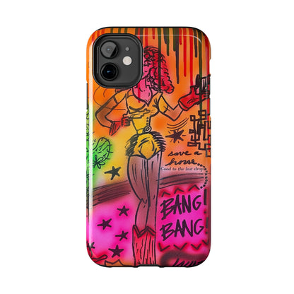 "wild, wild west" airbrush iPhone case