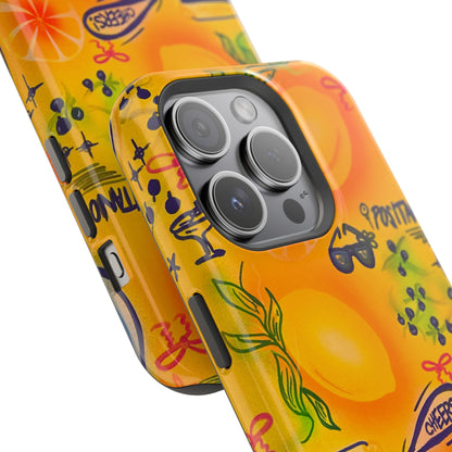 MagSafe Airbrush iPhone Hülle „citrus coastline“