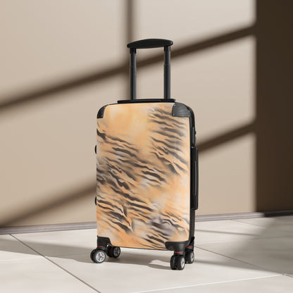 "neutral tiger" airbrush suitcase