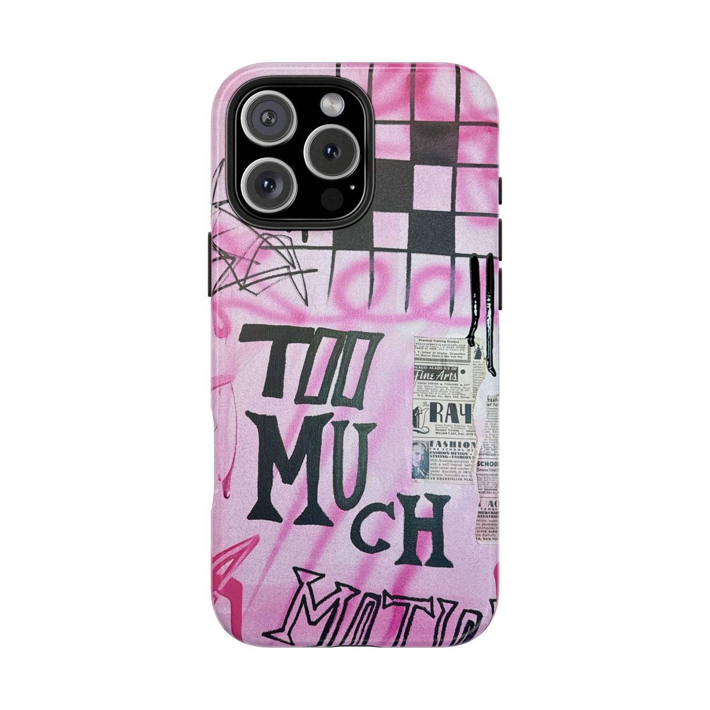"too much motion" airbrush iPhone case