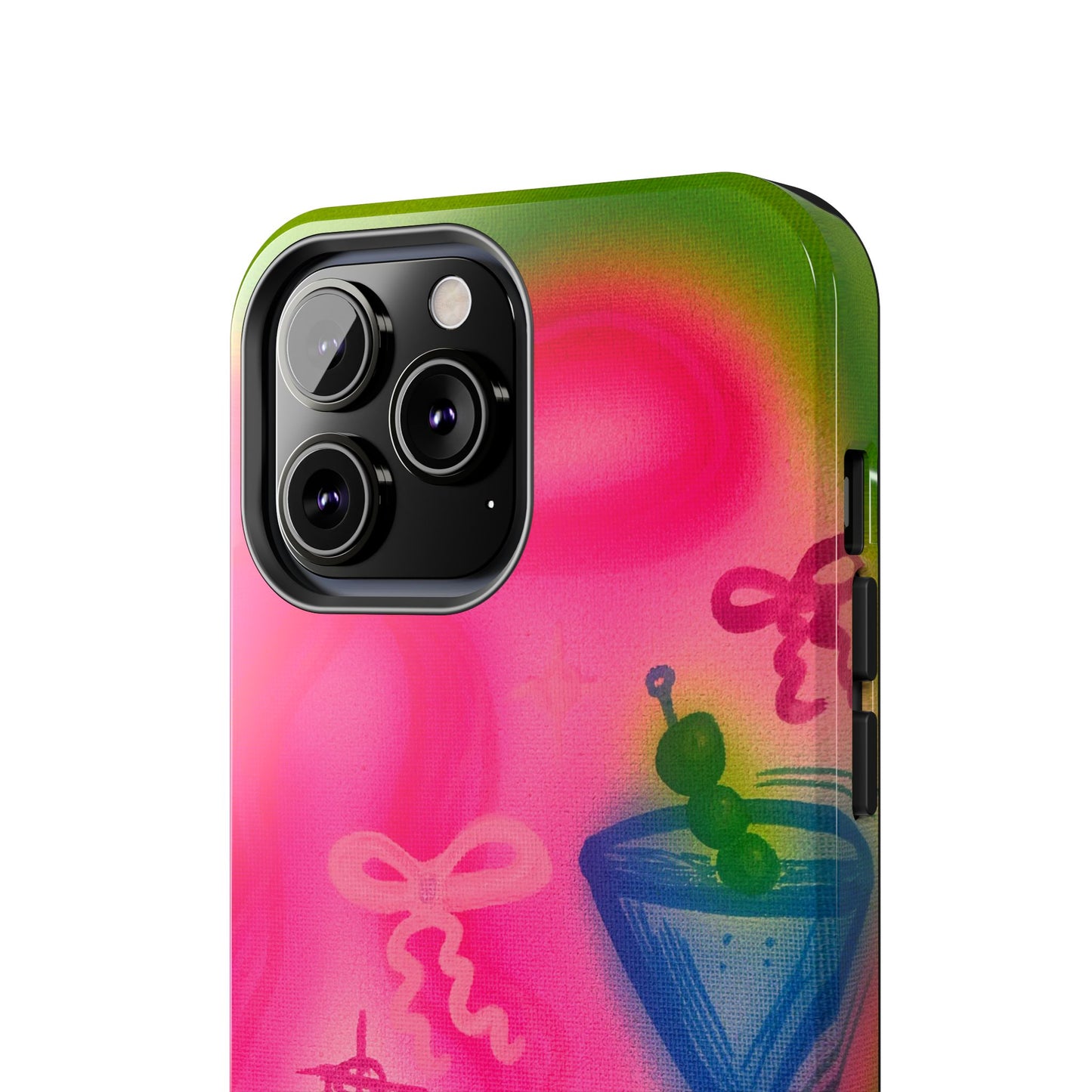 "bow martini" airbrush iPhone case
