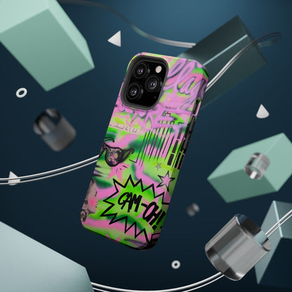 MagSafe "green camo" airbrush iPhone case