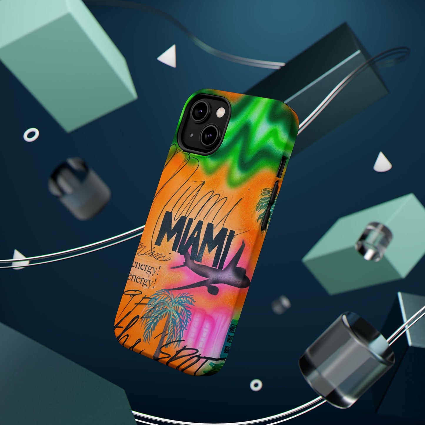 MagSafe "miami, fl" Airbrush iPhone Hülle