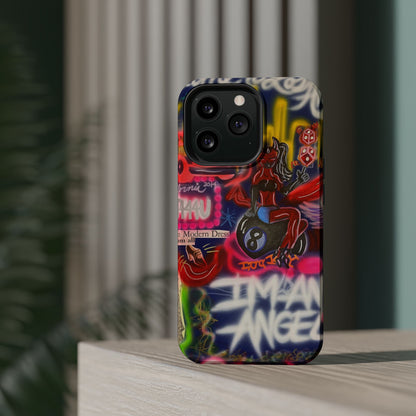 MagSafe "im an angel" airbrush iPhone case