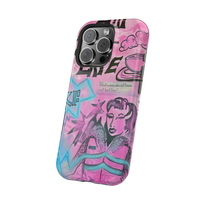 MagSafe "avant le ski" airbrush iPhone case