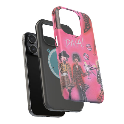 MagSafe "party diva" airbrush iPhone case