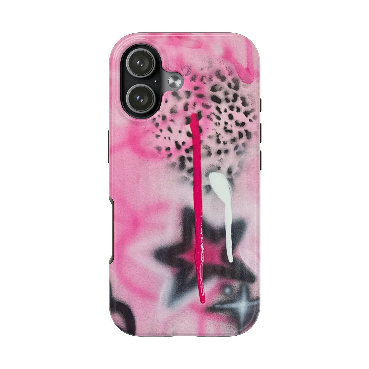 "pink cheetah" airbrush iPhone case