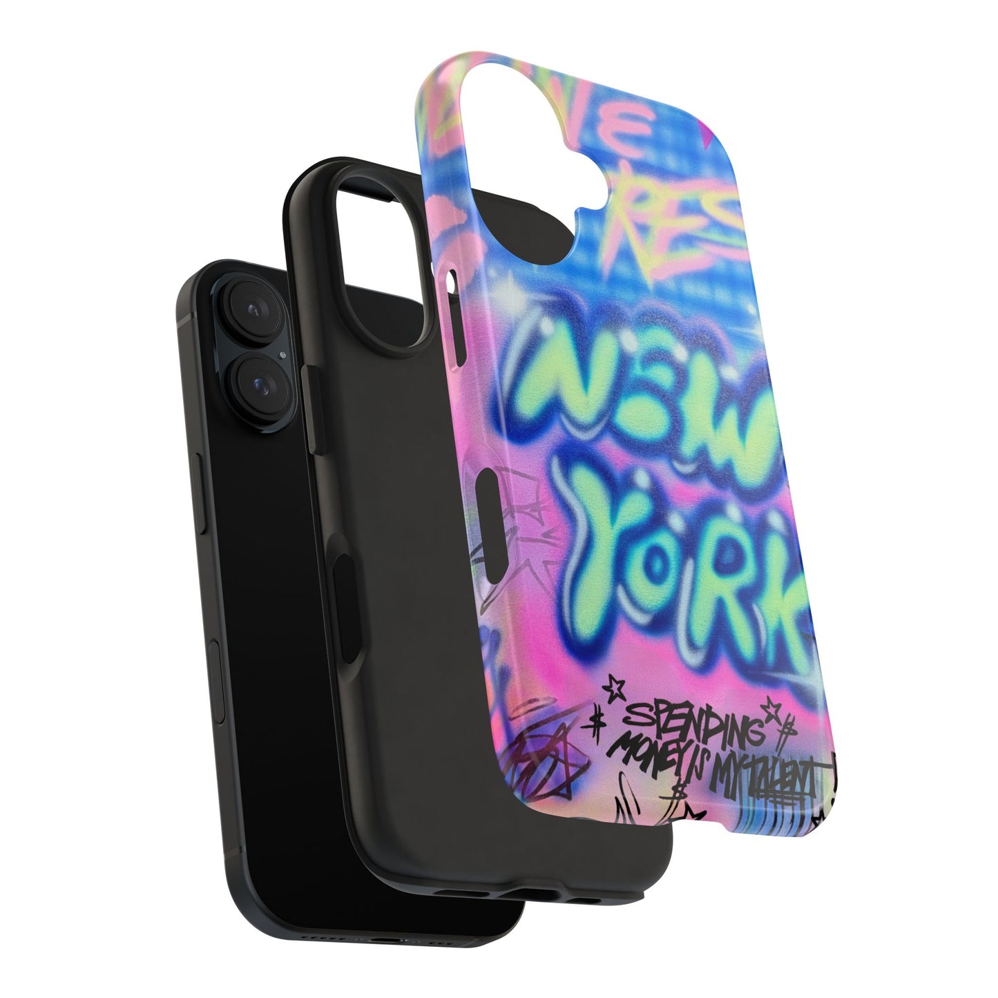 "spending money is my talent" airbrush iPhone case