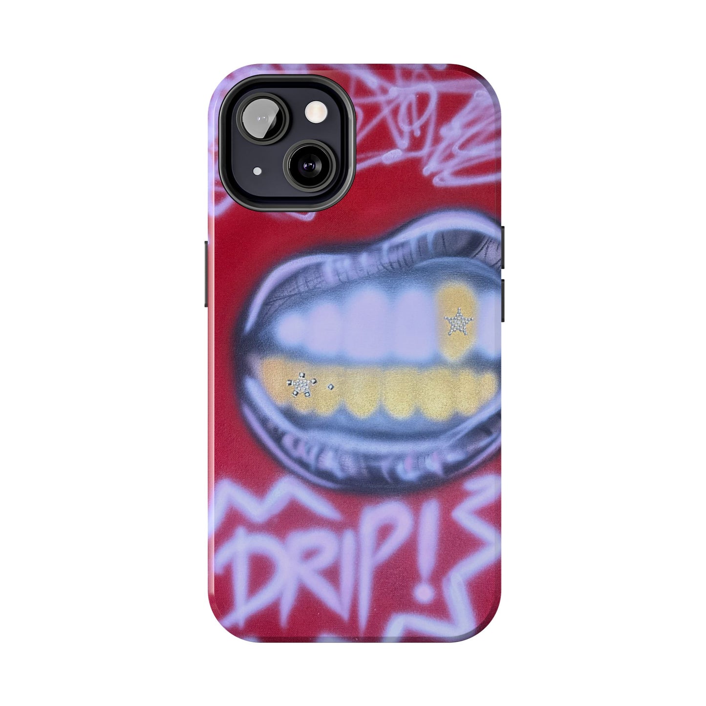 "tooth drip" airbrush iPhone case