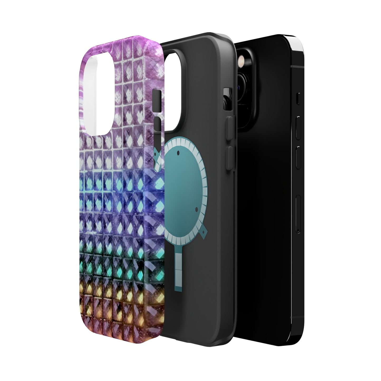 MagSafe "multicolor studs" airbrush iPhone case