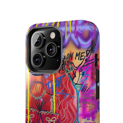 "shots on me" airbrush iPhone case