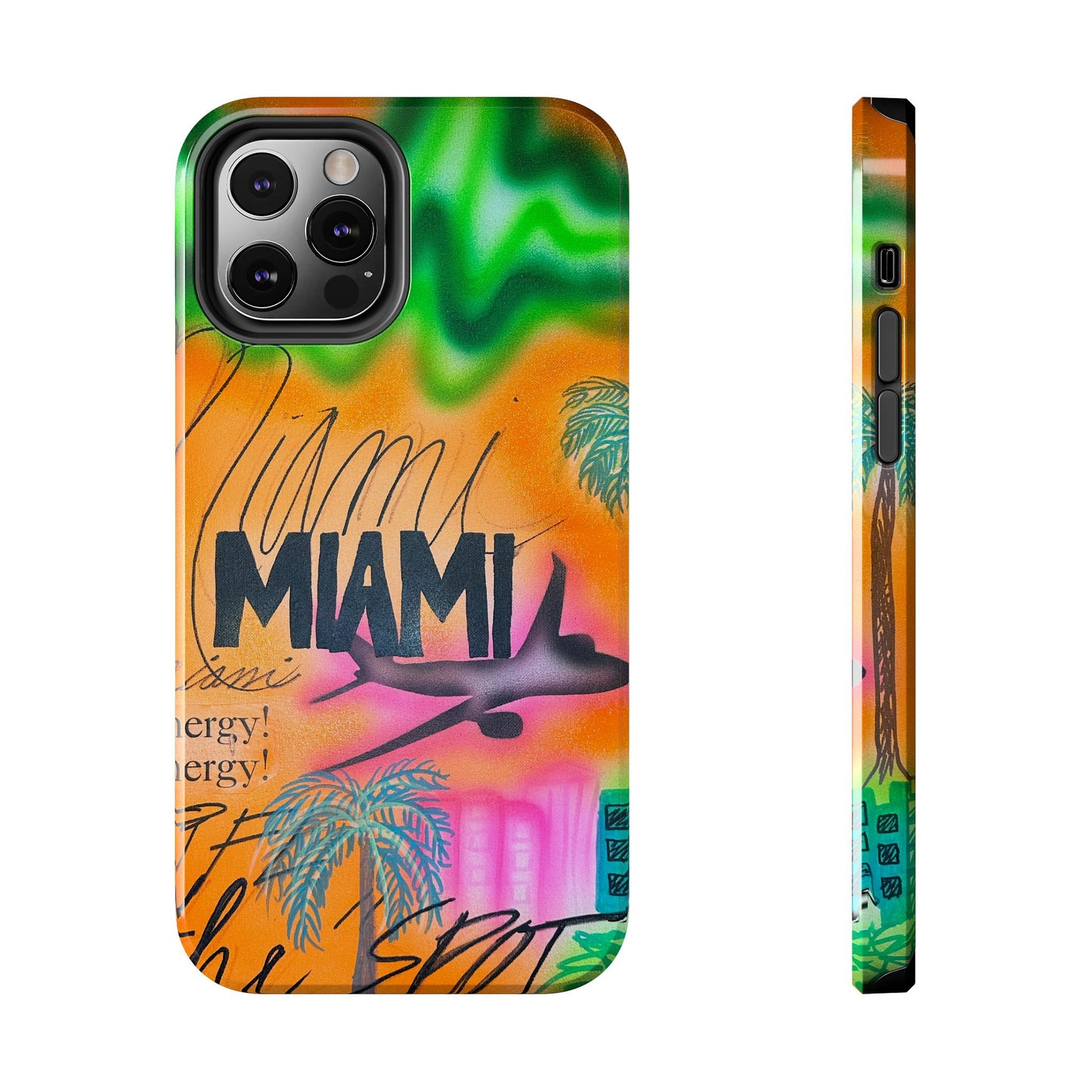 "miami, fl" airbrush iPhone case