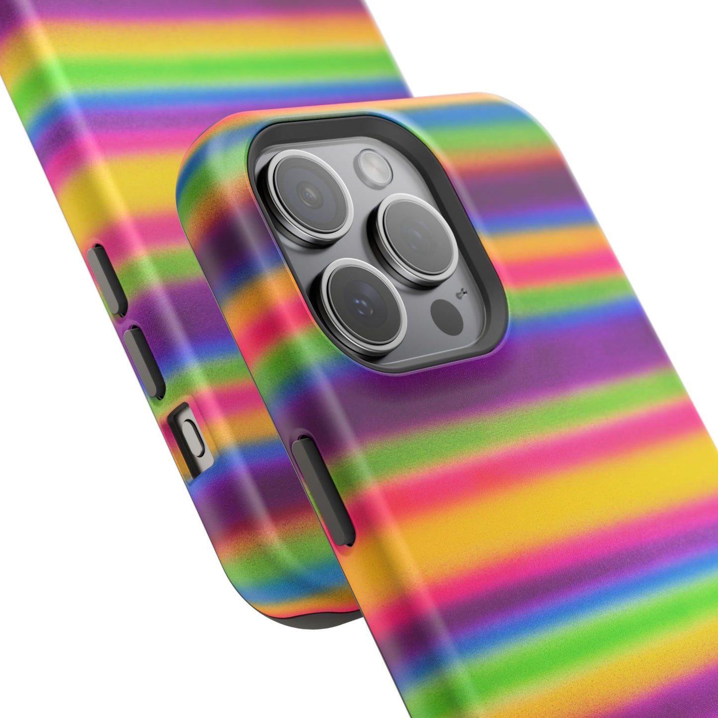 MagSafe "colorful stripes" airbrush iPhone case