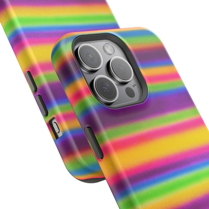 MagSafe "colorful stripes" airbrush iPhone case