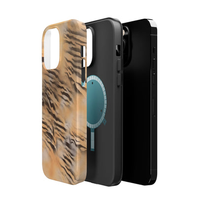 MagSafe "neutral tiger" airbrush iPhone case