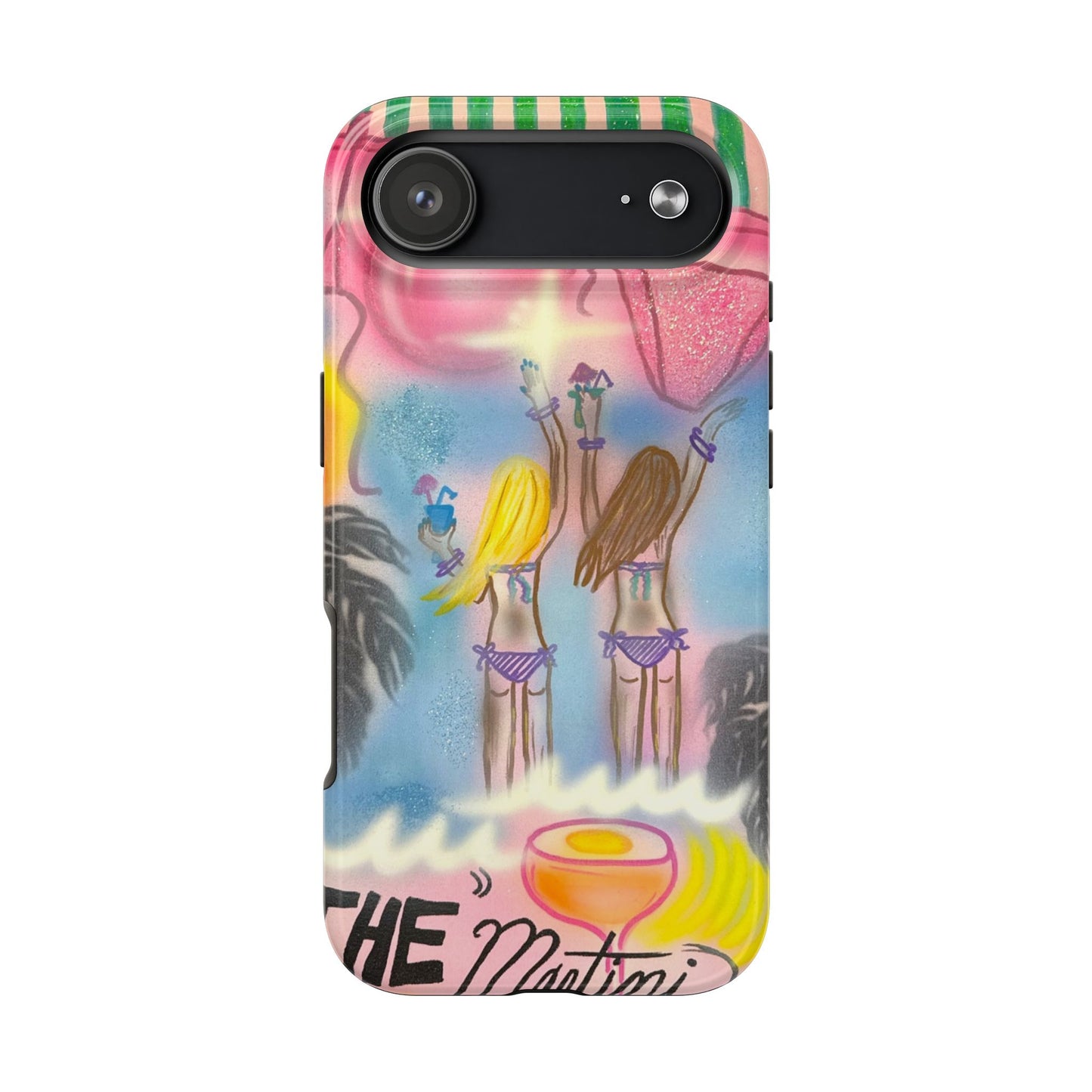 "kinis & tinis" airbrush iPhone case