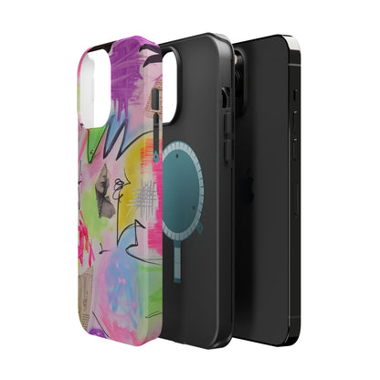 MagSafe "pastel static" airbrush iPhone case