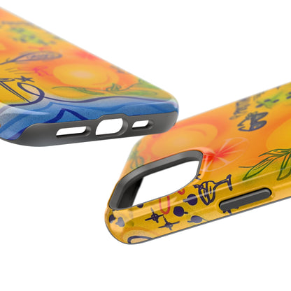 MagSafe Airbrush iPhone Hülle „citrus coastline“