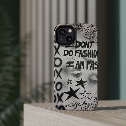 MagSafe "i am fashion" airbrush iPhone case