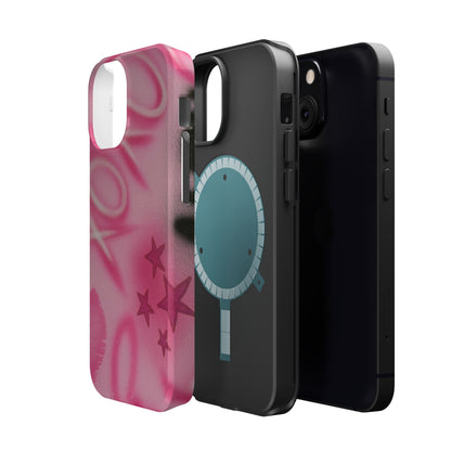 MagSafe "perfectly pink" airbrush iPhone case