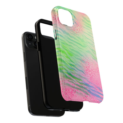 "teal cheetah" airbrush iPhone case