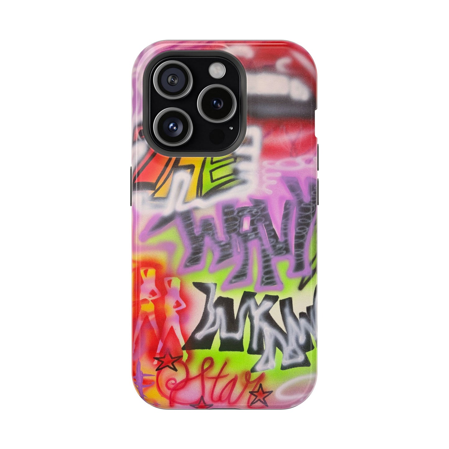 MagSafe "wynwood gold" airbrush iPhone case