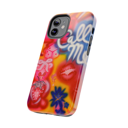 "CALL ME!" airbrush iPhone case