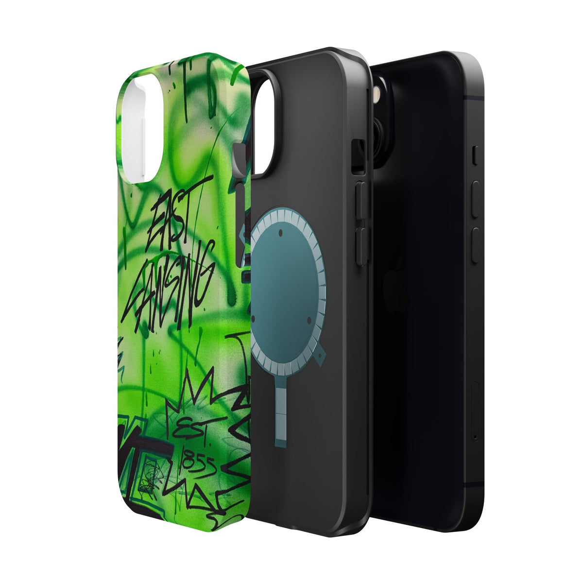 MagSafe "east lansing, mi" airbrush iPhone case