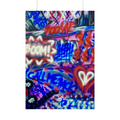 "BOOM!" airbrush rolled print