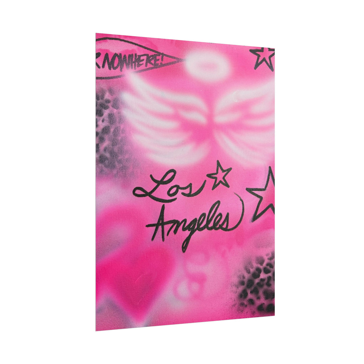 "pink angel wings" airbrush rolled print