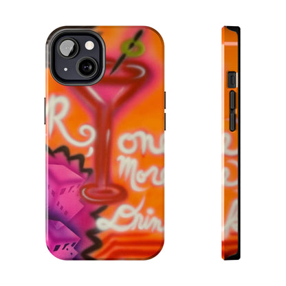 "one more drink!" airbrush iPhone case