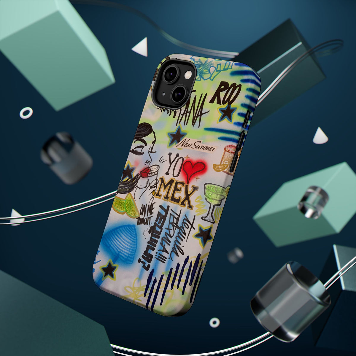 MagSafe "salted lime" airbrush iPhone case