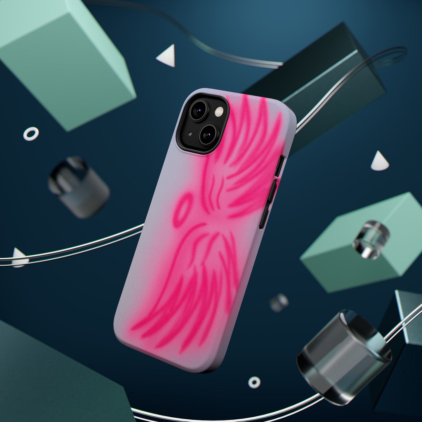 MagSafe "angel wings" airbrush iPhone case