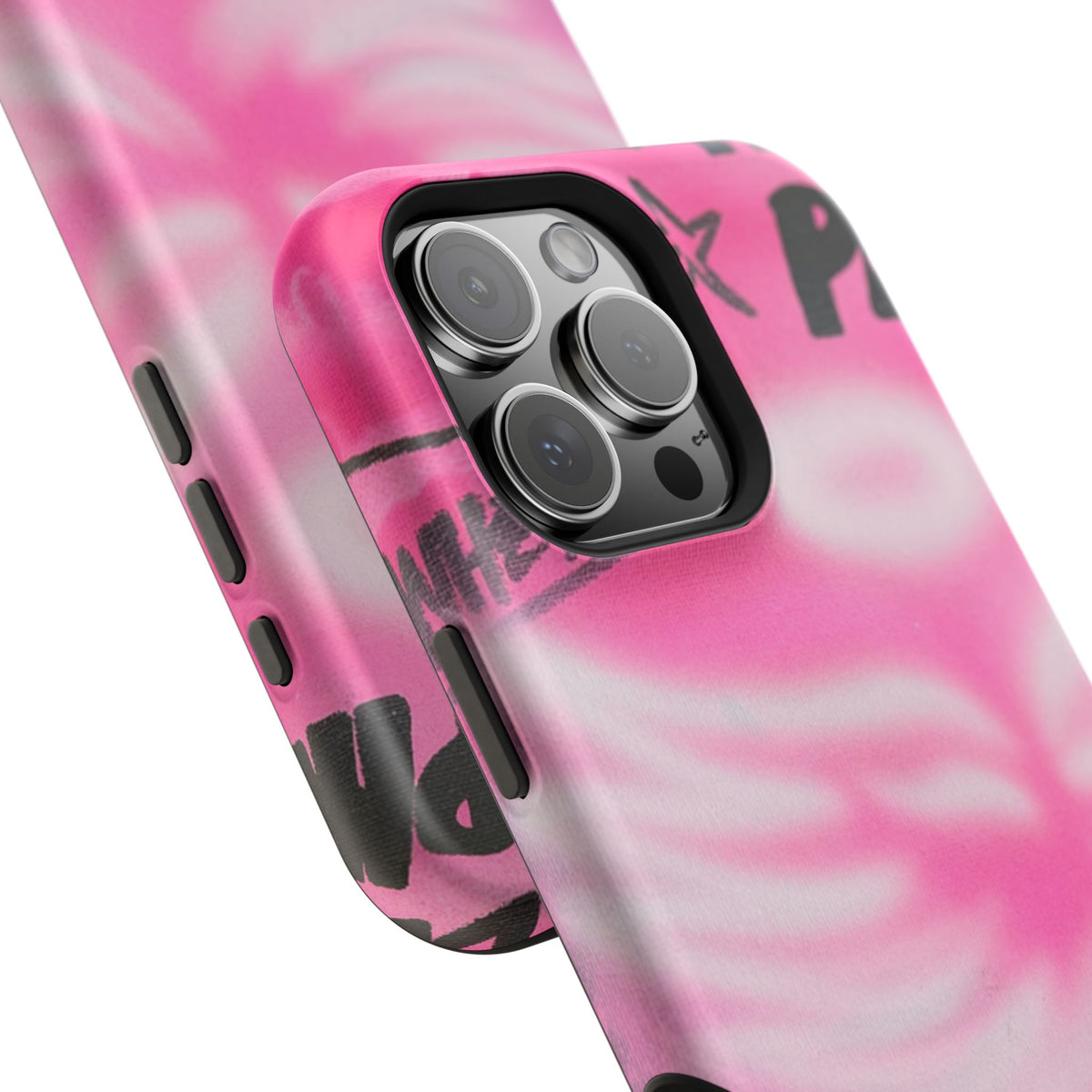 MagSafe "pinke Engelsflügel" Airbrush iPhone Hülle