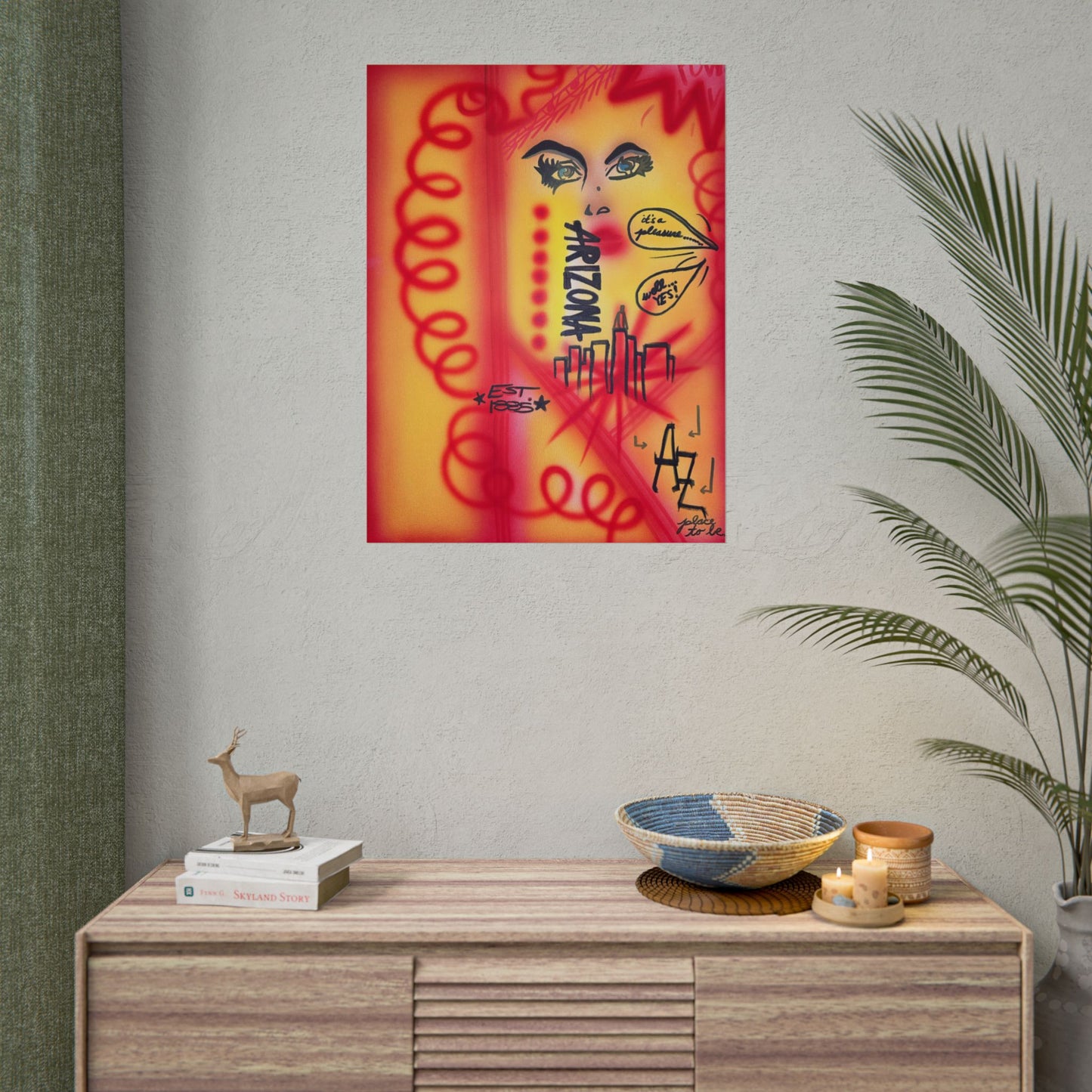 "tempe, az" airbrush rolled print