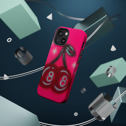 MagSafe "cherry 8ball" airbrush iPhone case