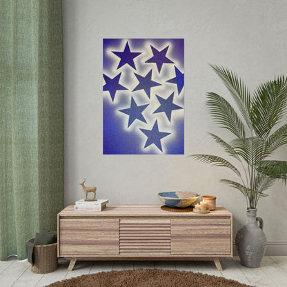 "frosted galaxy" airbrush rolled print