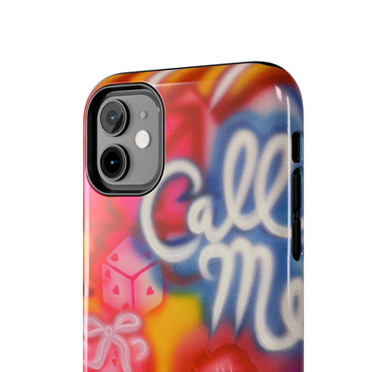 "CALL ME!" airbrush iPhone case
