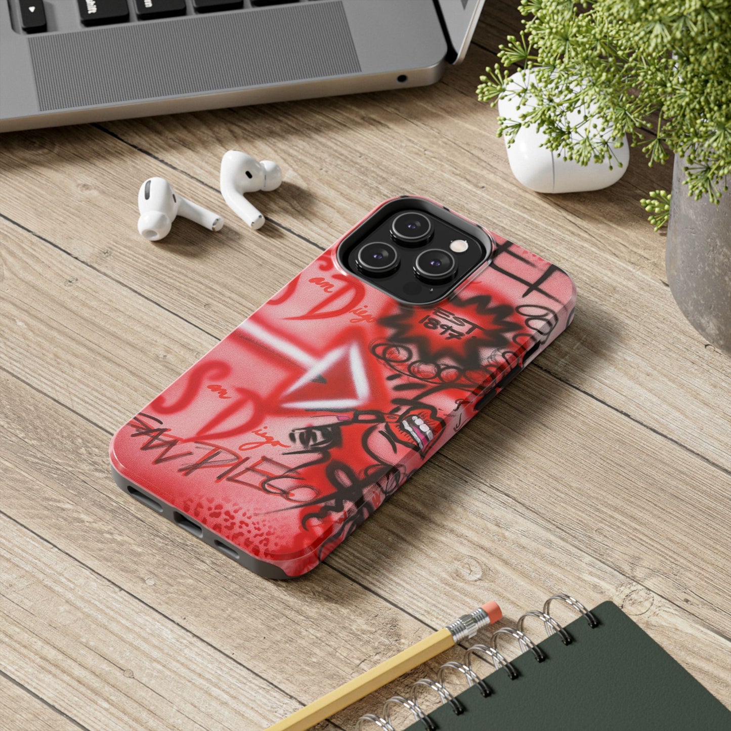 "san diego" airbrush iPhone case