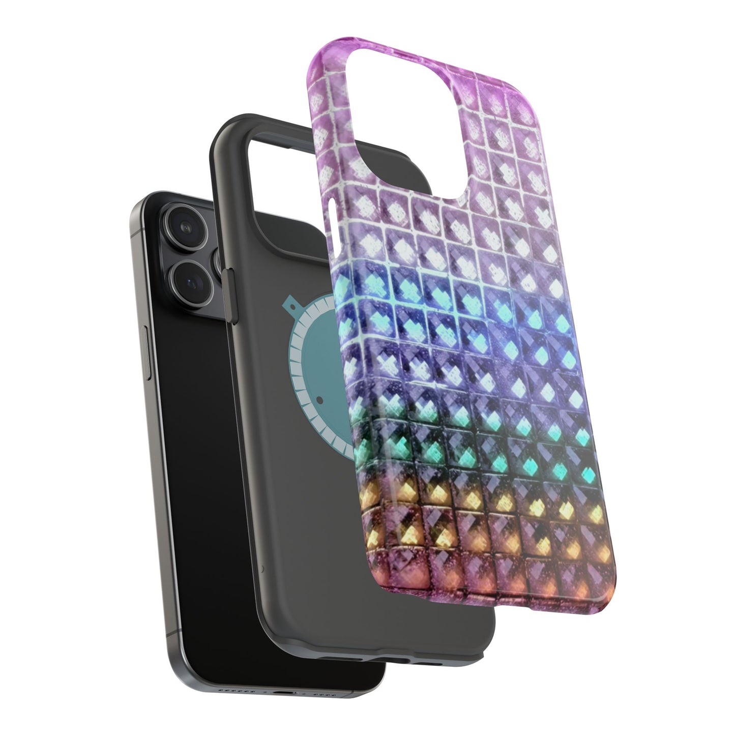 MagSafe "multicolor studs" airbrush iPhone case